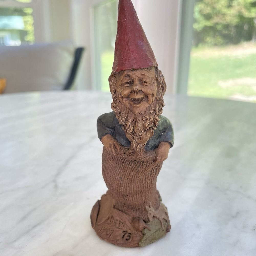 Tom Clark Dem (Democrat) GNOME Cairn Studio Hand Signed In Ink With Penny #1407